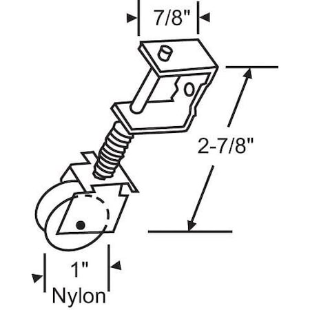 Strybuc Patio Screen Door Roller Assy. 10-351